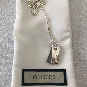 Gucci double GG bracelet silver